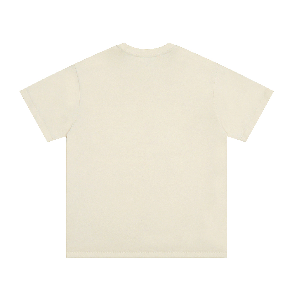 반팔 티셔츠 크림 색상 이미지-S1L4