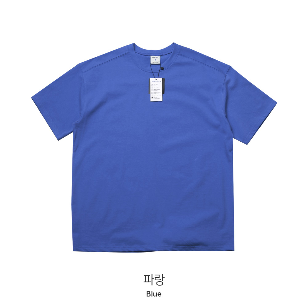 반팔 티셔츠 블루 색상 이미지-S1L62