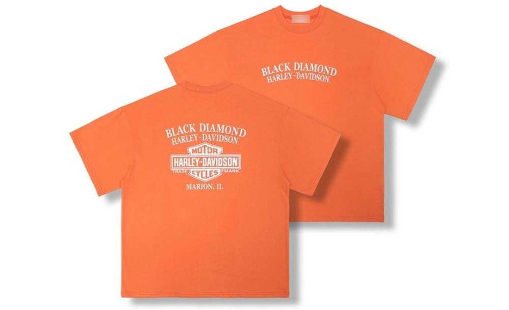 반팔 티셔츠 오렌지 색상 이미지-S1L17
